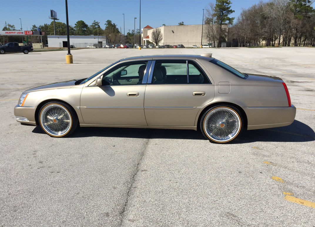 Radial Lace Wheels on Car